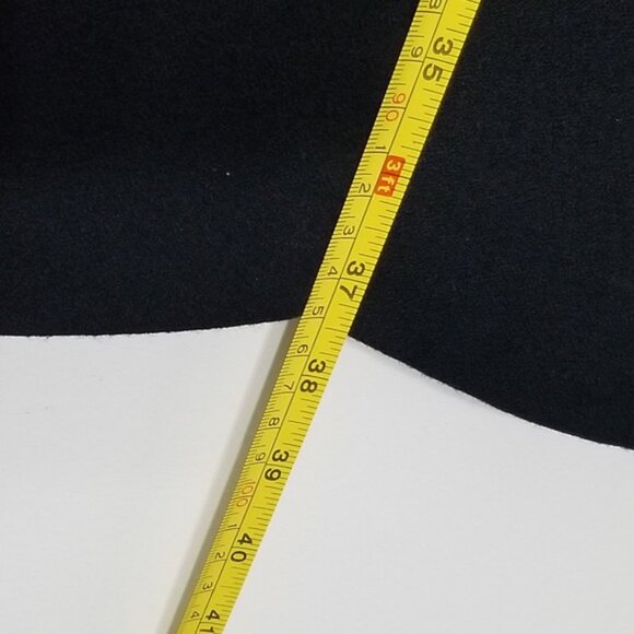 Nicole Neault Vintage Black Retro 100% Wool Bucklet Long Sleeve 80's Dress - Picture 8 of 9